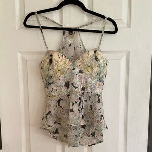 Floral Peplum Top